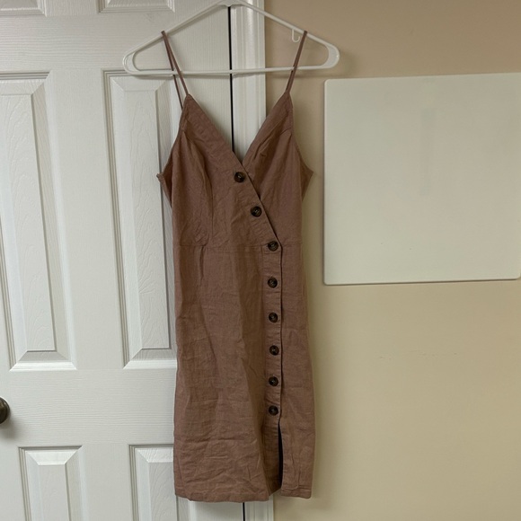 Love Tree Dresses & Skirts - NWT Love Tree Dusty Pink Sundress Linen Blend